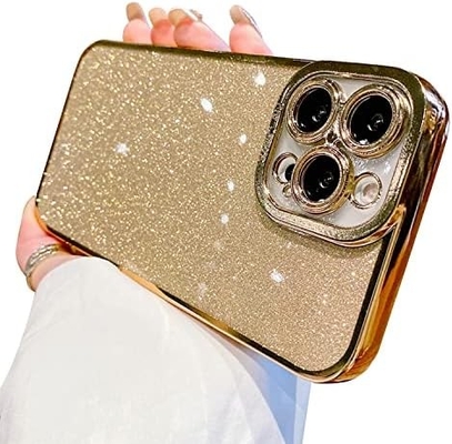 Διαφανές σχεδιασμό θήκης iPhone 12 Pro Max, ενσωματωμένο λάμψη πολυτελή γυαλιστερό χαρτί, pop και όμορφο