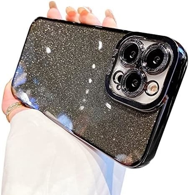 Διαφανές σχεδιασμό θήκης iPhone 12 Pro Max, ενσωματωμένο λάμψη πολυτελή γυαλιστερό χαρτί, pop και όμορφο