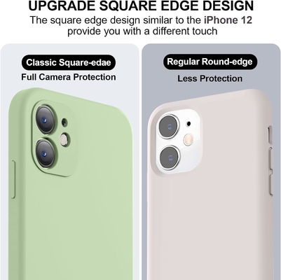 Συμβατό με την θήκη του iPhone 11, αναβαθμισμένη υγρή σιλικόνη με τετράγωνες άκρες.