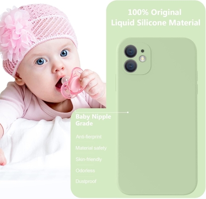 Συμβατό με την θήκη του iPhone 11, αναβαθμισμένη υγρή σιλικόνη με τετράγωνες άκρες.