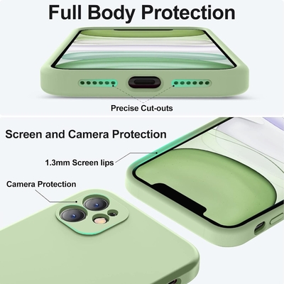 Συμβατό με την θήκη του iPhone 11, αναβαθμισμένη υγρή σιλικόνη με τετράγωνες άκρες.