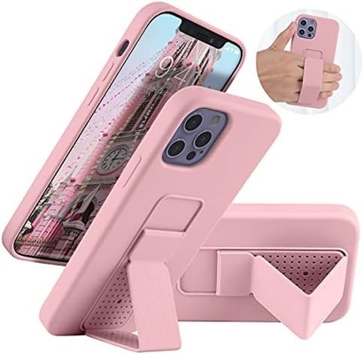 Σιλικόνη Kickstand Κεφάλαιο συμβατό με το iPhone 11 περίπτωση ((6.1 in) κάθετη και οριζόντια Stand Hand Strap Metal Kickstand