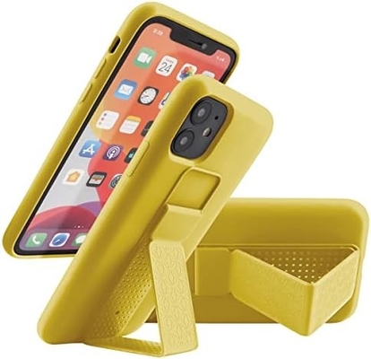 Σιλικόνη Kickstand Κεφάλαιο συμβατό με το iPhone 11 περίπτωση ((6.1 in) κάθετη και οριζόντια Stand Hand Strap Metal Kickstand