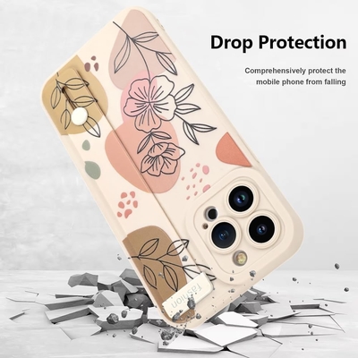 iPhone 12 Pro Max Σιλικόνη Κουτί με ιμάντα για γυναίκες Κορίτσια Γλυκά λουλούδια
