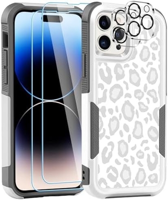 [5 σε 1 για iphone 15 Plus Κουτί,με 2 πακέτα προστατευτικό οθόνης + 2 πακέτα προστατευτικό φακού κάμερας,βαρύ-καθήκοντα ανθεκτικό