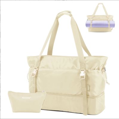 Γυναικείο ταξιδιωτικό σακίδιο για ταξίδια, τσάντα, σακίδιο, με θάλαμο παπουτσιών και υγρή τσέπη, τσάντα μαγιό γιόγκα, τσάντα διανυκτέρευσης Σαββατοκύριακου