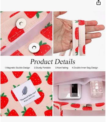 Τσάντα Ώμου για Γυναίκες και Κορίτσια, Μεγάλης Χωρητικότητας, Επαναχρησιμοποιήσιμη από Κορδονέ, για Ψώνια, με Εσωτερική Τσέπη