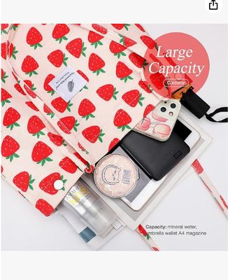 Τσάντα Ώμου για Γυναίκες και Κορίτσια, Μεγάλης Χωρητικότητας, Επαναχρησιμοποιήσιμη από Κορδονέ, για Ψώνια, με Εσωτερική Τσέπη