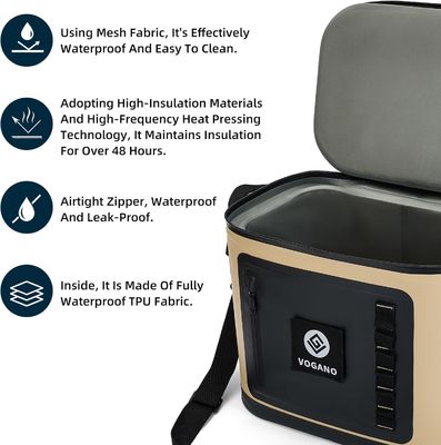 Πολλαπλές Σενάρια Ανερόστεγη Θερμοποιητική Τσάντα Με Διάφραξη Δίωξης TPU Κατασκευή 24ωρης κατακράτησης πάγου και άνετα ρυθμιζόμενα ιμάντια για ευέλικτα