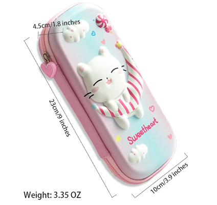 Κουτί μολύβι 3D EVA Cat Cartoon Storage Pouch Κρατήρας μολύβδου για παιδιά σχολείου Κουτί αποθήκευσης μεγάλης χωρητικότητας Κουτί χαρτιού δώρου για παιδιά