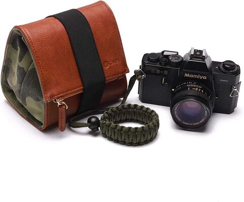Θήκη φωτογραφικής μηχανής CANPIS Mirrorless, Δερμάτινη μικρή τσάντα φωτογραφικής μηχανής με θήκη φακού, Τσάντα ταξιδίου φωτογραφίας, Τσάντα αποθήκευσης χειρός για εξωτερικούς χώρους