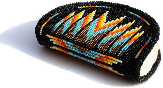 Ελαφρύ OU Heart Beaded Coin Bag χειροποίητο και μεγέθους σταδίου με ασφαλές πλευρικό κλείδωμα Zip Ιδανικό για εκδηλώσεις της ημέρας παιχνιδιού