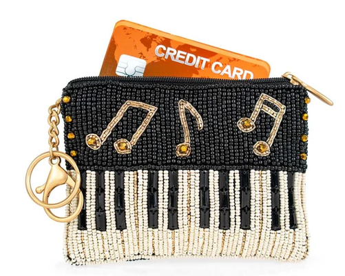 Παίξτε το ξανά Coin Purse Εντυπωσιακή τσάντα με κέρματα πεταλούδας με έντονα λουλουδάτα μοτίβα παιχνιδιάρικο μπρελόκ με φούντα και κλείσιμο με φερμουάρ, ιδανικό για μικρά απαραίτητα