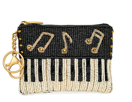 Παίξτε το ξανά Coin Purse Εντυπωσιακή τσάντα με κέρματα πεταλούδας με έντονα λουλουδάτα μοτίβα παιχνιδιάρικο μπρελόκ με φούντα και κλείσιμο με φερμουάρ, ιδανικό για μικρά απαραίτητα