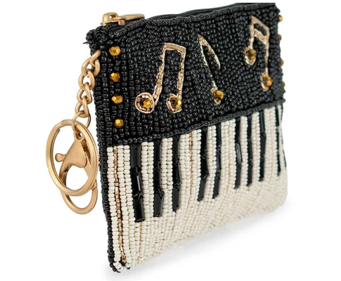Παίξτε το ξανά Coin Purse Εντυπωσιακή τσάντα με κέρματα πεταλούδας με έντονα λουλουδάτα μοτίβα παιχνιδιάρικο μπρελόκ με φούντα και κλείσιμο με φερμουάρ, ιδανικό για μικρά απαραίτητα