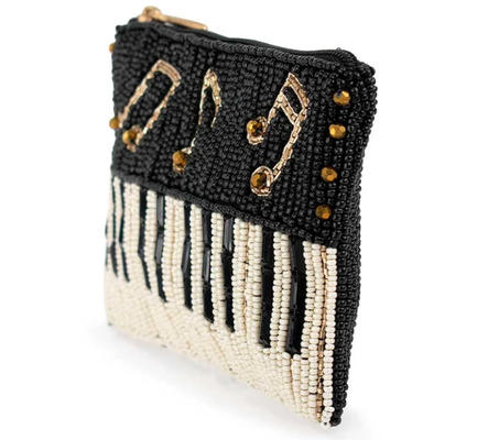 Παίξτε το ξανά Coin Purse Εντυπωσιακή τσάντα με κέρματα πεταλούδας με έντονα λουλουδάτα μοτίβα παιχνιδιάρικο μπρελόκ με φούντα και κλείσιμο με φερμουάρ, ιδανικό για μικρά απαραίτητα