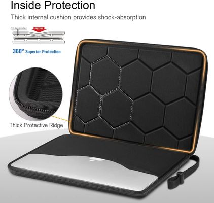 Αδιάβροχη θήκη φορητού υπολογιστή από EVA 13 ιντσών, προστατευτική θήκη με ανθεκτική επιφάνεια από πολυεστέρα 1680d για ασφαλή μεταφορά